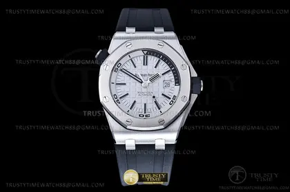 Royal Oak Offshore Diver 15710 SS RU White APSF A3120 — Audemars Piguet Watches sample