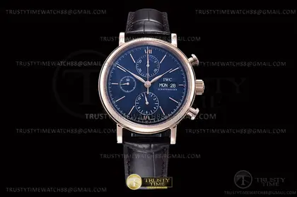 Portofino Chrono IW3910 RG LE Blue RG Stk TWF A7750 — IWC Watches sample
