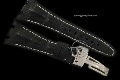 APACC003B – Black Horn Back Leather Strap c w Clasp For AP Watch — Audemars Piguet Watches sample