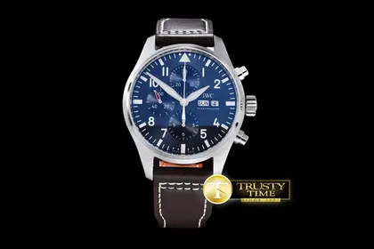 IWC0320 – 3777 Pilot Chrono SS LE Blue “Le Petit” V2 ZF A7750 — IWC Watches sample