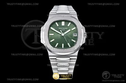 PP0430 – Nautilus Jumbo 5711 SS SS Green Stk PPF V4 Asia 324 — Patek Philippe Watches sample