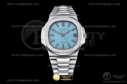 PP0453 – Nautilus Jumbo 5711 SS SS Blue Tiff Stk PPF V4 Asia 324 — Patek Philippe Watches sample