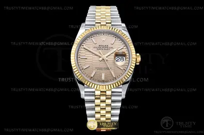 RDJ0450A – DJ 36mm Jub Flt 904L YG SS P-Gold Stk VSF VS3235 — Rolex Watches sample
