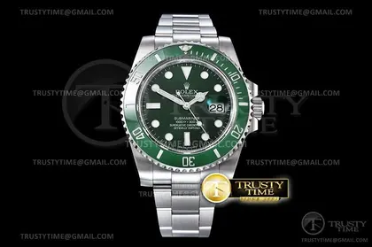 ROLSUB0280A – Submariner 116610LV 904L SS SS Green ARF V3 SH3135 — Rolex Watches sample