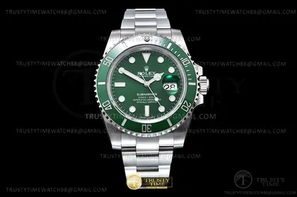 ROLSUB0424B – Submariner 116610LV 904L SS SS Green KING VS3135 — Rolex Watches sample