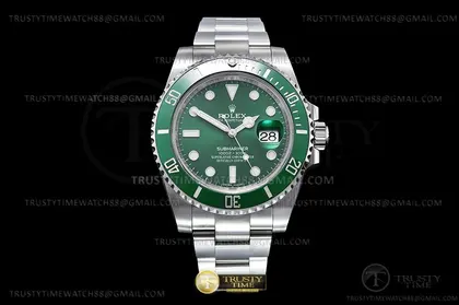 ROLSUB0426B – Submariner 116610LV 904L SS SS Green V6F V2 VS3135 — Rolex Watches sample