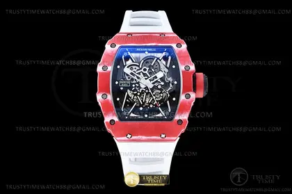 RM35-02 Rafael Nadal Red Wht FC VRU ZF V5 Miyota Mod — Richard Mille Watches sample