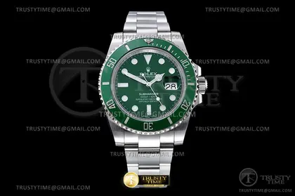 ROLSUB0417B – Submariner 116610LV 904L SS SS Grn CLEAN V2 VS3135 — Rolex Watches sample