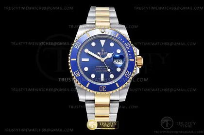 Submariner 116613LB Wrp 904 YG SS Blue KF VR3135 — Rolex Watches sample