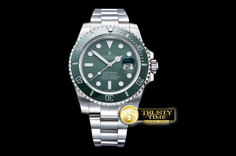 ROLSUB0249A -Submariner 116610LV SS SS Green BPF V2 SP A3135 Mod